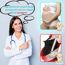 Load image into Gallery viewer, SIYWINA Maternity Belt Pregnancy Support Belt Bump Band Abdominal Support Belt Belly Back Bump Brace Strap Beige
