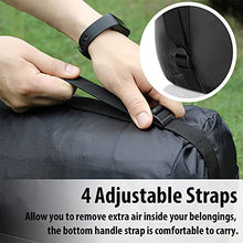 Load image into Gallery viewer, PYBBO 46L Lightweight Compression Stuff Sack for Camping Outdoor Hiking Travelling, Nylon Waterproof Storage Compact Bag for Sleeping Bag, Black
