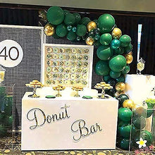 Load image into Gallery viewer, Captank Green Gold Balloons Garland Arch kit 70 Latex Dark Green Balloon Metallic Gold Balloon Green Jungle theme Party Decorate Kit for Adult Birthday Anniversary Christmas Picnic Party Decor