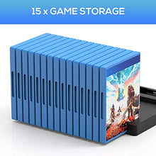 Load image into Gallery viewer, Cooling Fan Compatible with PlayStation 5, FASTSNAIL Compatible with PS5 Console Vertical Stand and Controller Charger Charging Dock, With Card Storage&Headset Holder&Media Remote Slot etc.