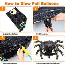 Load image into Gallery viewer, Halloween Balloons Arch Garland Kit Halloween Decorations 105pcs Black White Halloween Party Balloons Decoration for Indoor Outdoor Spider Foil Balloons Agate Latex Balloons Kids Party Supplies Set