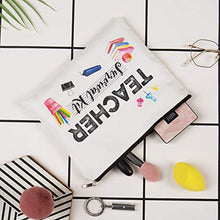 Load image into Gallery viewer, Teacher Appreciation Gifts Teacher GiftsTeacher survival kit Best Teacher Ever Teacher Supplies for Classroom Makeup Bag Pencil Pouch for Nursery Preschool High School for Women (Teacher survival kit)