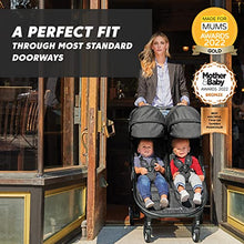 Load image into Gallery viewer, Baby Jogger City Tour 2 Double Travel Pushchair | Lightweight, Foldable & Portable Double Buggy | Pitch Black
