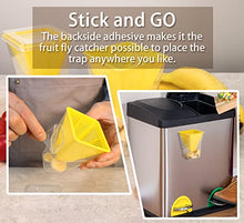 Load image into Gallery viewer, 4x Fruit Fly Trap Indoor Gnats Trap Reusable Fruit Flies Catcher Environmentally Responsible Fruit Fly Killer Pet and People Safe