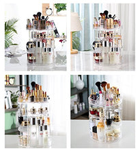 Load image into Gallery viewer, Makeup Organiser Rotating, 8 Layer Large Capacity 360 Degree Cosmetics Organiser, Spinning Make up Stand, Clear Skincare Makeup Carousel -Plus Size