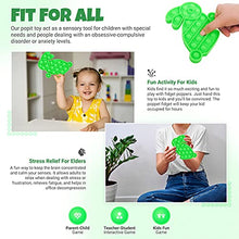 Load image into Gallery viewer, vimzi Pop It Fidget Toy | Fidget Popper Sensory Toys for Autism, Stress Relief Toys, Anxiety Squeeze Toys, Push Bubble Rabbit Poppet Game for Adults and Children (Green)