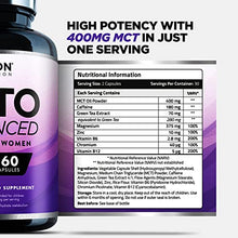 Load image into Gallery viewer, Keto Diet Pills for Men & Women - 1 Month Supply - mct Oil & Green Tea Plus Vitamins and Minerals - UK Made - Vegan - Contributes to Fatty Acid & Carb Metabolism - Safe & EU Legal Formulation