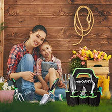 Load image into Gallery viewer, MINO ANT Gardening Tools Garden Tools Bag with 8 Pockets, 33PCS Gardening Gifts Garden Tools Set for for Women Men, Heavy Duty Aluminum Garden Tool Kit, Reusable Garden Tool Bag for Indoor Outdoor