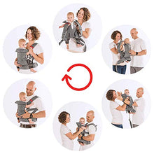 Load image into Gallery viewer, You+Me 4-in-1 Convertible Baby Carrier with 3D Cool Air Mesh - Heather Grey - Wear with a Newborn as Small as 8 lbs, and Infants up to Toddler of 32 pounds.