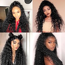 Load image into Gallery viewer, YMHPRIDE 2 Pack 24 Inches Claw Clip in Long Curly Ponytail Hair Extension, Natural Looking Synthetic Wavy Curly Hair Extension Ponytail Hairpiece Pony Tail for Women , Black