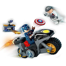 Load image into Gallery viewer, LEGO 76189 Marvel Captain America and Hydra Face-Off Building Set, Super Hero Toy for Kids Age 4 with Motorbike