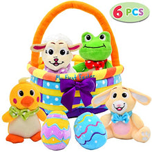 Load image into Gallery viewer, My First Easter Egg Basket Stuffed Plush Playset for Baby Kids Easter Theme Party Favor, Easter Eggs Hunt, Basket Stuffers Fillers, Party Supplies Décor Props Decorations, Easter Gifts.