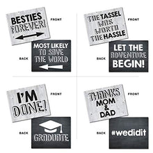 Load image into Gallery viewer, UP THE MOMENT Graduation Photo Booth Props - 20 Designs, 8x10, Double Sided, Graduation Props, 2020 Graduation Photo Booth Props, 2020 Graduation Decorations, Graduation Party Ideas