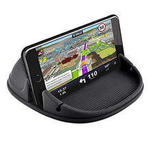 Load image into Gallery viewer, Car Mount Holder,Silicone Pad Non-Slip Dash Mat Suit for Max Thick 12mm 7“Cell Phone Car Dashboard Holder Cradle Dockfor iPhone X/8 plus/7plus/6s plus,Samsung Galaxy, LG, Huawei,Google Nexus(Black)