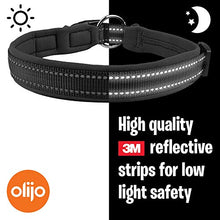Load image into Gallery viewer, Padded Dog Collar, UK Brand, Adjustable, Reflective, Ultra Soft Breathable Neoprene padding. 4 sizes, 5 colours, Premium X-Strong Nylon, plus Safety Buckle. Odour Resistant & Fast Drying