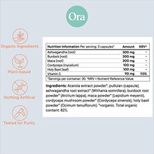 Load image into Gallery viewer, Ora Organic Natural Hormone Balance for Women - Vegan Hormonal Acne Supplement for Clear Complexion with Adaptogenic Herbs - Gluten-Free, Dairy-Free, Non-GMO - 1 Month Supply, 90 Capsules