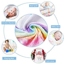 Load image into Gallery viewer, WERNNSAI Unicorn Baby Milestone Blanket - 150 x 100cm Soft Fleece Photography Background Blanket Weekly Monthly Girls Infant Quilt Newborn Blanket