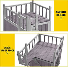 Load image into Gallery viewer, Wooden Dog/Cat House Outdoor and Indoor,Feral Pet Houses with Stairs for Dogs Insulated