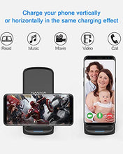 Load image into Gallery viewer, NANAMI Wireless Charger, 10W Fast Wireless Charging Stand Compatible with Samsung Galaxy S21/S20/S10/S10+/S9+/S9/S8/S7 Note 20/10/9/8, 7.5W for iPhone 12/11/SE 2020/X/XS/XR/8/8P and Qi-Enabled Phone