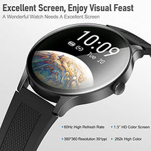 Load image into Gallery viewer, Smart Watch, BOCLOUD Smart Watches for Women Men, iPhone Android Smart Watch with Blood Oxygen/Heart Rate/Sleep Monitor, IP68 Waterproof Fitness Tracker with 20 Workout Modes (Black)