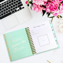 Load image into Gallery viewer, Wedding Planner Book and Notebook Set – UK Bride and Groom Planning Journal Organiser Bridal, Zip-Lock Pocket, Checklists, Engagement Gift, Countdown Calendar & Organising Diary