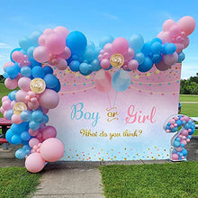 Load image into Gallery viewer, Gender Reveal Decorations, Blue Pink Balloons Arch Garland Kit Blue Balloons Pink Balloons White Balloons Metallic Gold Balloons Gold Confetti Balloons For Boy or Girl Gender Reveal Baby Shower
