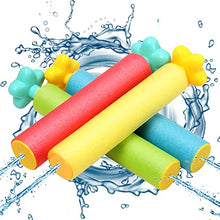 Load image into Gallery viewer, Water Gun Pool Toys Water Blaster, 4 Pack Foam Water Pistols for Kids Swimming Beach Play Game Paddling Pool Toy