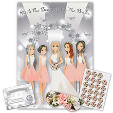Load image into Gallery viewer, Hen Night Party Games - PIN THE BOUQUET ON THE BRIDE - FREE P&P - 20 players