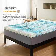 Load image into Gallery viewer, Bedsure Memory Foam Mattress Topper - Matressesdouble Topper Thick Bed Topper Double Egg Crate with Washable Zipped Cover, 135x190cm