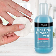 Load image into Gallery viewer, Mylee Gel Prep & Wipe Gel Nail Polish Finishing Wipe Residue Cleaner Remover 250ml + 100x Lint Free Wipes Kit, Preparation & After Care, UV LED Gel Polish Base Pre & Post Wipe, Sanitising & Removing Tacky Layer