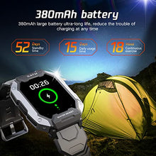 Load image into Gallery viewer, Slothcloud Smart Watches for Men,Fitness Activity Tracker Watch with Heart Rate Blood Oxygen Monitoring IP68 Waterproof 1.71 inch Full Touch Screen Smart Watch Compatible for iOS Android (Black)