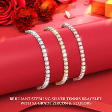 Load image into Gallery viewer, Bracelet for Women,Sterling Silver Tennis Bracelet Crystal Slider Bracelet S925 Women Bracelet Sparkle Diamond Zirconia Adjustable Bracelet for Lady Gift for Mother's Day