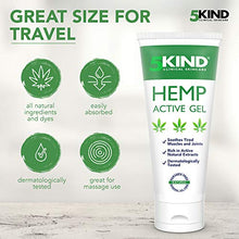 Load image into Gallery viewer, Hemp Joint & Muscle Active Pain Relief Gel- High Strength Hemp Oil Formula Rich in Natural Extracts by 5kind. Soothe Feet, Knees, Back, Shoulders (100 ml (Pack of 1))