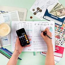 Load image into Gallery viewer, Clever Fox Budget Planner Pro – Financial Organizer + Cash Envelopes. Monthly Finance Journal, Expense Tracker & Personal Account Book, Undated, 18cm x 25cm – Mint Green