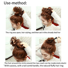 Load image into Gallery viewer, FLORATA Updo Hairpiece Curly Messy Hair Bun Extensions Donut Chignons Hair Extension Hair Scrunchie Scrunchy Up Do Ponytail Extension Hair Piece Wig