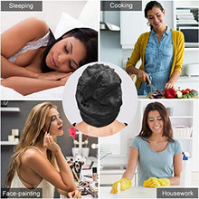 Load image into Gallery viewer, 2PCS Large Satin Bonnet, Raibaubl Silk Bonnet With Elastic Soft Band, Big sleep cap For Women Hair Care, Jumbo Bonnet For Braids Natural Long Hair, Curly Hair (Black+Black)