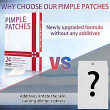 Load image into Gallery viewer, 252 Pcs Pimple Spot Patches, Day and Night Use 2 In 1 Natural Invisible Hydrocolloid Spot Mighty Patches Dots for Spot Absorbing Patches for Face
