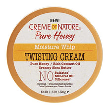 Load image into Gallery viewer, Creme of Nature Moisture Whip Twisting Curl Cream for Dry Dehydrated Hair, Moisturizing Hair Care Formulated with Pure Honey, 11.5 fl. oz.