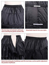 Load image into Gallery viewer, YULUOSHA Women's Crinoline Petticoat 4 Hoop Skirt 5 Ruffles Layers Ball Gown Half Slips Underskirt for Wedding Bridal Dress - White -