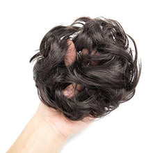 Load image into Gallery viewer, ZAIQUN Messy Hair Bun Extensions Wavy Curly Hair Updo Donut Chignons Scrunchy Scrunchie Hair Ribbon Ponytail Wig