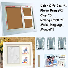 Load image into Gallery viewer, PewinGo Footprint Kit & Handprint Kit, Baby Photo Frame Kit Clay for Newborn Baby Girls and Boys, Baby Shower Gifts,Baby Registry, New Parents Gift, Perfect Baby Memory and Nursery Room Decoration