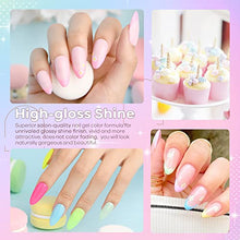 Load image into Gallery viewer, Modelones 24 Pcs Pastel Gel Nail Polish Kit- 20 Colors Spring Summer Macaron Collection Gel Nail Polish Set with Nail Primer Glossy/Matte Top Base Coat Soak Off LED Easter Nail Art Manicure DIY Salon