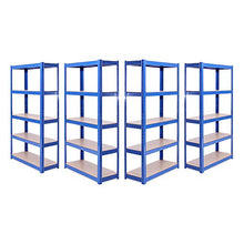 Load image into Gallery viewer, Garage Shelving Units: 150cm x 75cm x 30cm | Heavy Duty Racking Shelves for Storage - 4 Bay, Blue 5 Tier (175KG Per Shelf), 875KG Capacity | For Workshop, Shed, Office | 5 Year Warranty