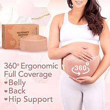 Load image into Gallery viewer, Pregnancy Support Belt - Soft & Breathable Pregnancy Belly Band - Maternity Belt Pregnancy Support Girdle - Pregnancy Bump Support Band - Pregnancy Belt Support Back Brace (Classic Ivory, X-Large)