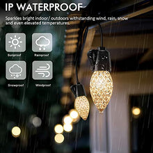 Load image into Gallery viewer, 53.6ft Outdoor String Lights, Ulocool Garden String Lights with 20 Bulb, IP65 Waterproof Led String Lights Mains Powered, Festoon Lights with Remote for Indoor, Home, Patio, Party, Christmas, Wedding