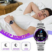 Load image into Gallery viewer, BEN NEVIS Smart Watch for Men, Fitness Tracker with Blood Pressure Monitor,Heart Rate Monitors,Pedometer,Sleep Tracker, 1.3'' Touch Screen Waterproof Smartwatch Fitness Watch for Man for Android iOS