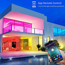 Load image into Gallery viewer, LED Strip Light 5M,Romwish 16.4FT RGB SMD 5050 Bluetooth Music Sync Smart Color Changing Rope Lights, 44 Keys Remote Control, Timing Function,with for Kitchen, Bedroom, TV, Party