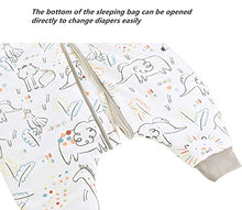 Load image into Gallery viewer, Chilsuessy Toddler Sleeping Bag with Feet 2.5 Tog Baby Sleeping Sack with Legs Pyjamas Infant Walking Cotton Wearable Blankets, Happy Zoo, 80cm/2-3 Years