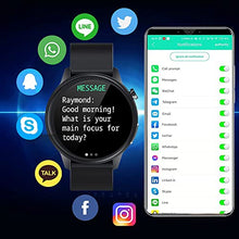 Load image into Gallery viewer, Smart Watch ECG Men, 1.3“ Full Touch Screen Smartwatch Temperature, IP68 Waterproof Women Fitness Tracker with PPG/Heart Rate Monitor Message Notice Pedometer Sleep Monitor for Android iOS Black