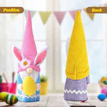 Load image into Gallery viewer, Easter Gnome Doll Decoration, Handmade 3pcs Faceless Doll with Easter Egg Doll Gifts for Kids Dwarf Pixie Desk Decor, Cute Plush Doll Easter Living Room Home Decor